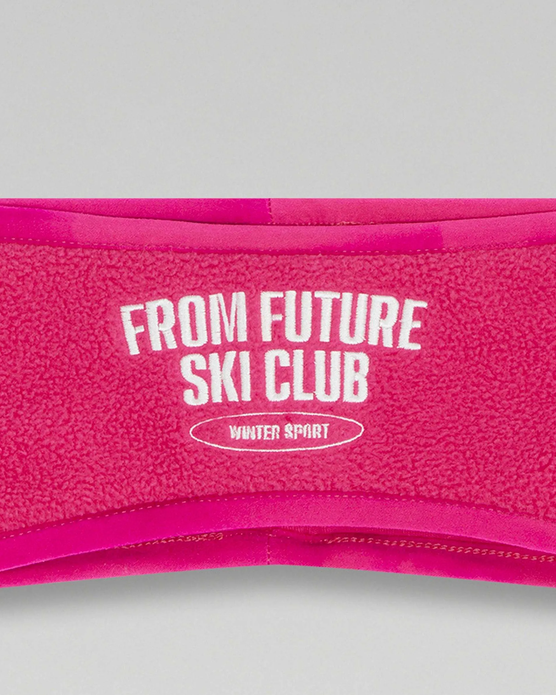 Outlet FROM FUTURE Bandeau Cache-Oreilles Ski Club Winter Fuschia