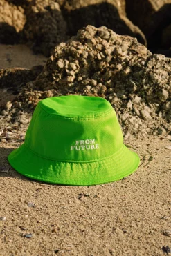 Sale FROM FUTURE Bob Sans Cordon Vert Fluo