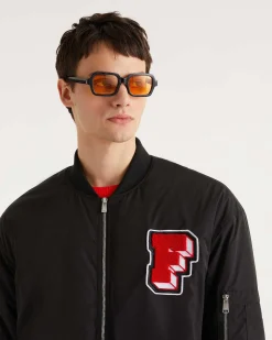 Sale FROM FUTURE Bomber Patch Noir