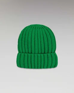Online FROM FUTURE Bonnet A Revers A Cotes Winter Green