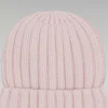 Hot FROM FUTURE Bonnet A Revers A Cotes Rose Poudre