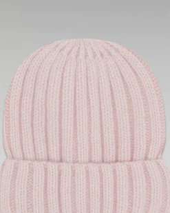Hot FROM FUTURE Bonnet A Revers A Cotes Rose Poudre