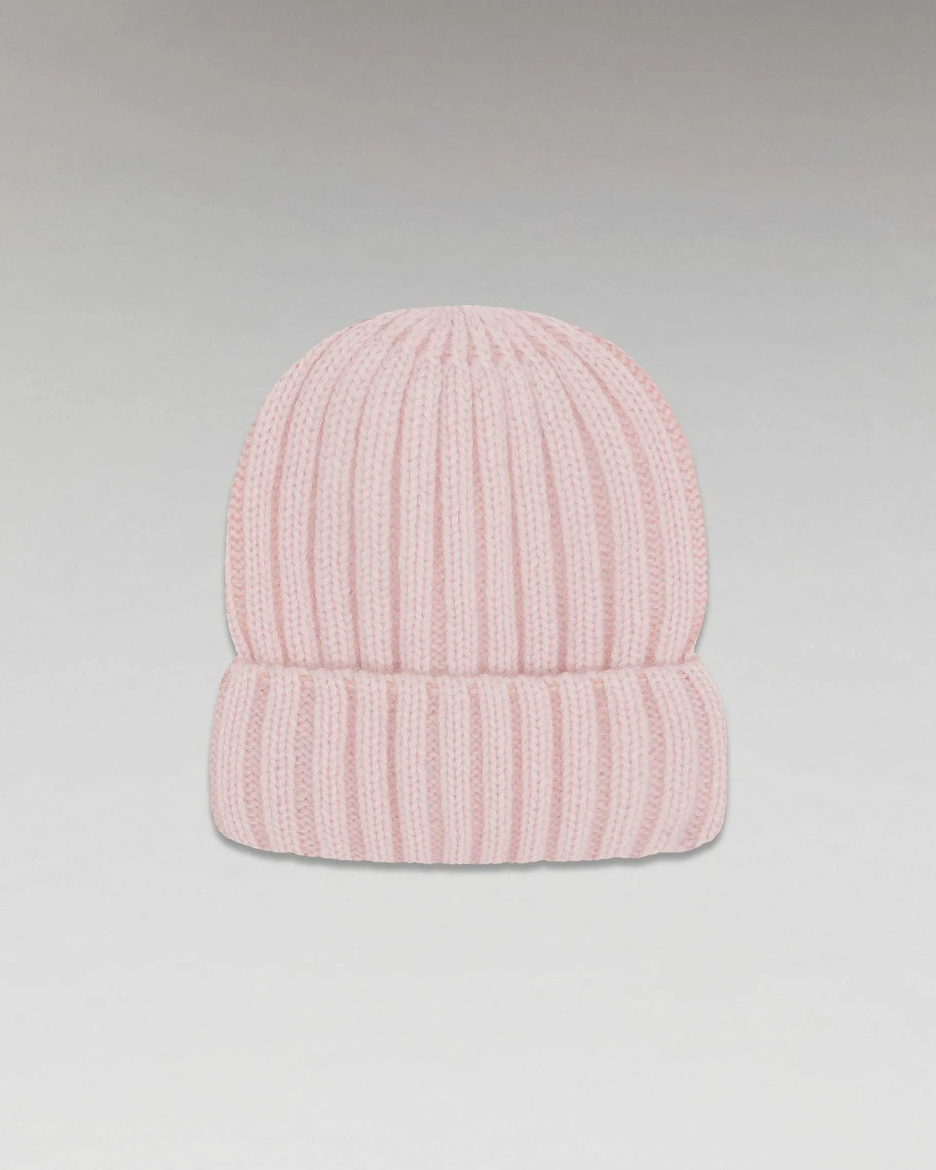 Hot FROM FUTURE Bonnet A Revers A Cotes Rose Poudre