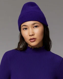 Clearance FROM FUTURE Bonnet A Revers A Petites Cotes Winter Purple