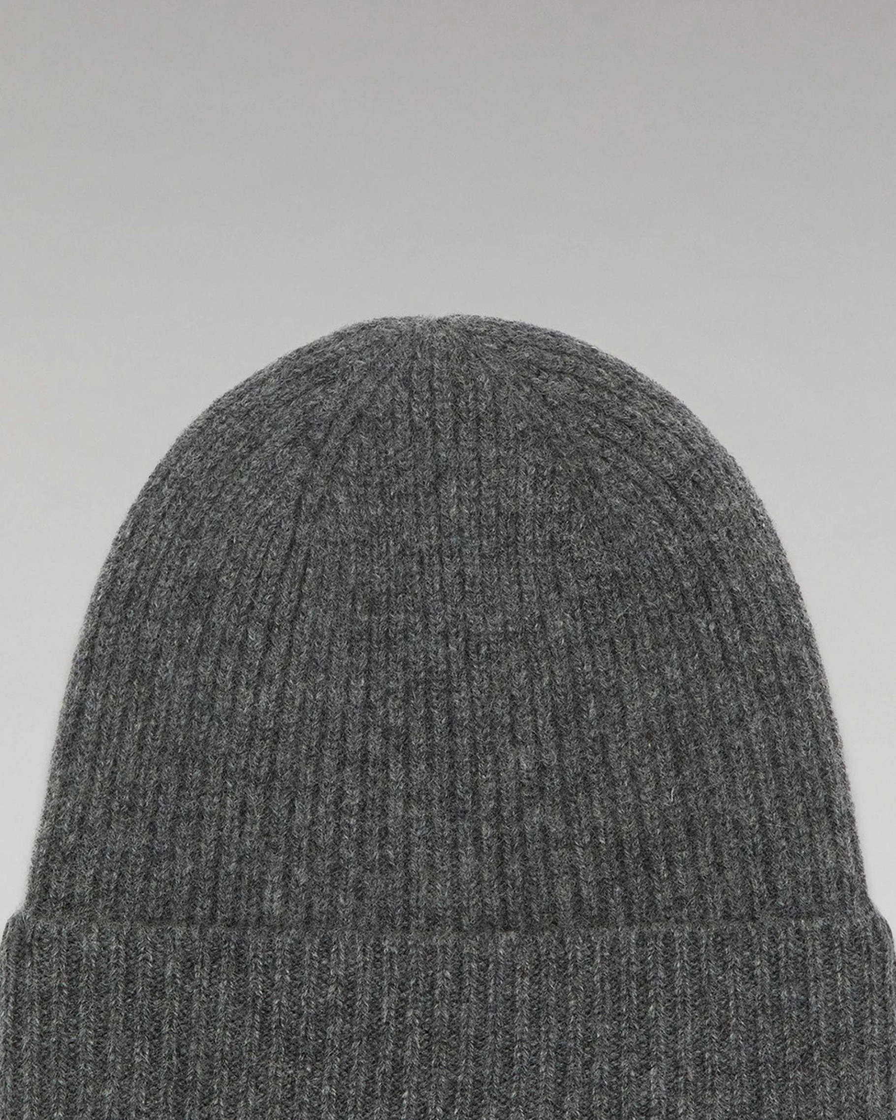 Discount FROM FUTURE Bonnet A Revers A Petites Cotes Anthracite
