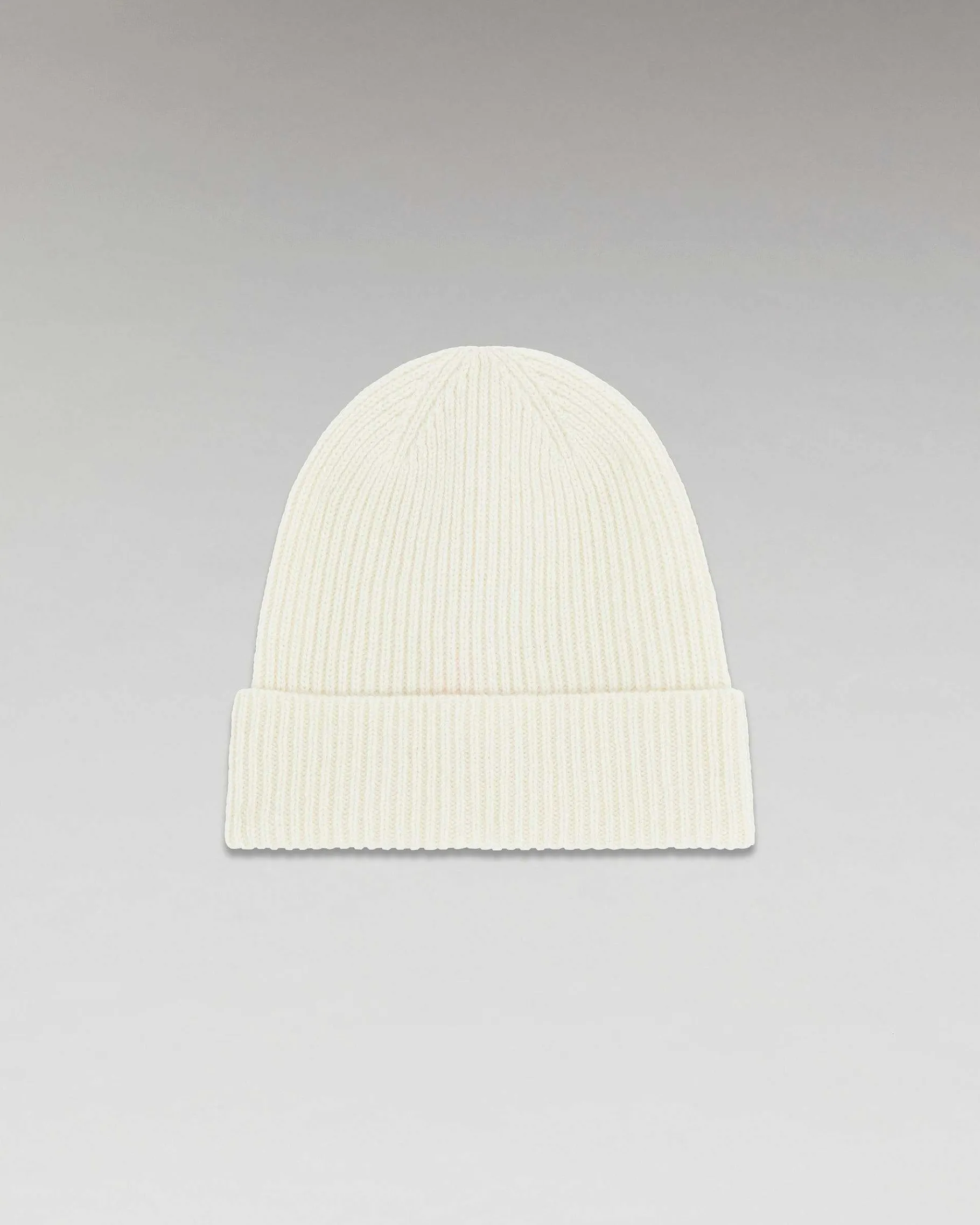 Discount FROM FUTURE Bonnet A Revers A Petites Cotes Ecru