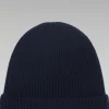 Discount FROM FUTURE Bonnet A Revers A Petites Cotes Navy
