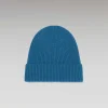 Sale FROM FUTURE Bonnet A Revers A Petites Cotes Prussian Blue