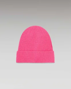 Hot FROM FUTURE Bonnet A Revers A Petites Cotes Holiday Pink