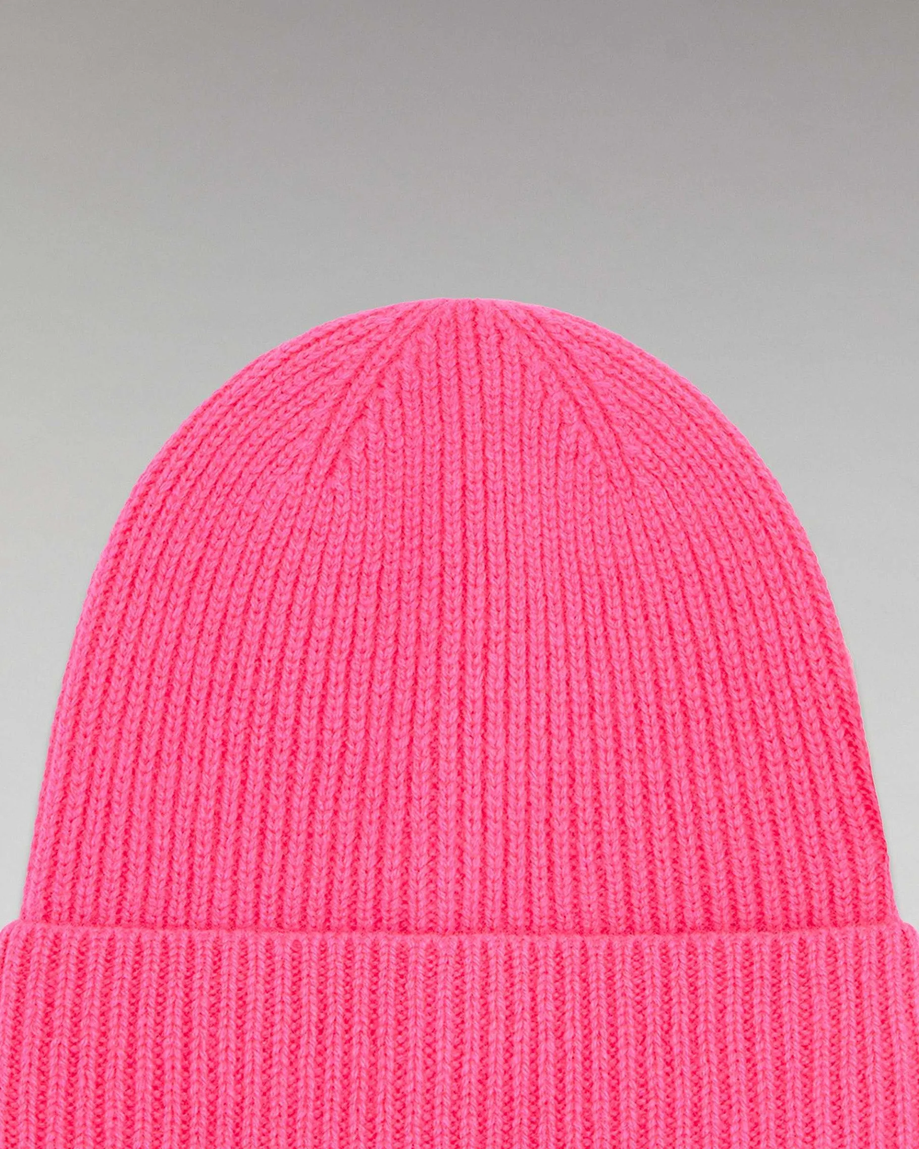 Hot FROM FUTURE Bonnet A Revers A Petites Cotes Holiday Pink