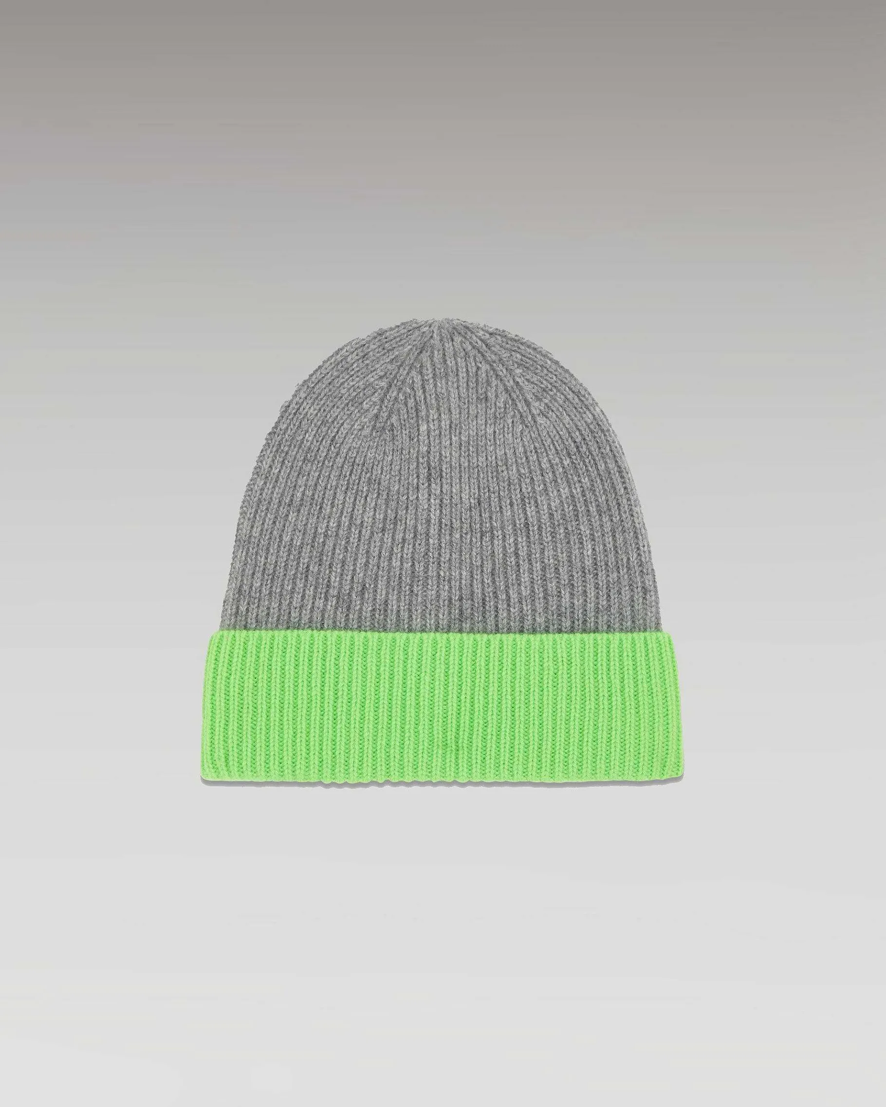 Discount FROM FUTURE Bonnet A Revers Bicolore Gris Chine Fonce