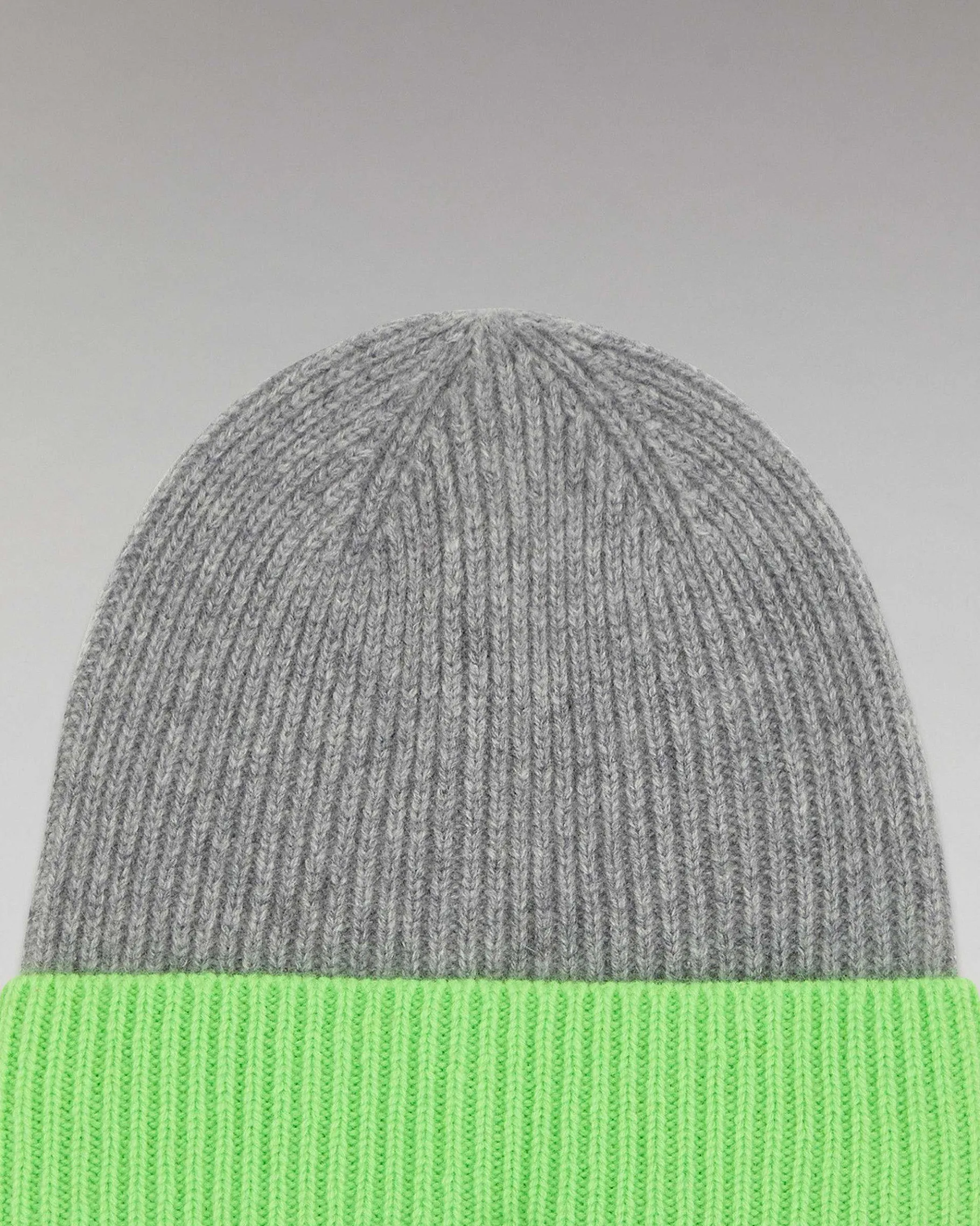 Discount FROM FUTURE Bonnet A Revers Bicolore Gris Chine Fonce