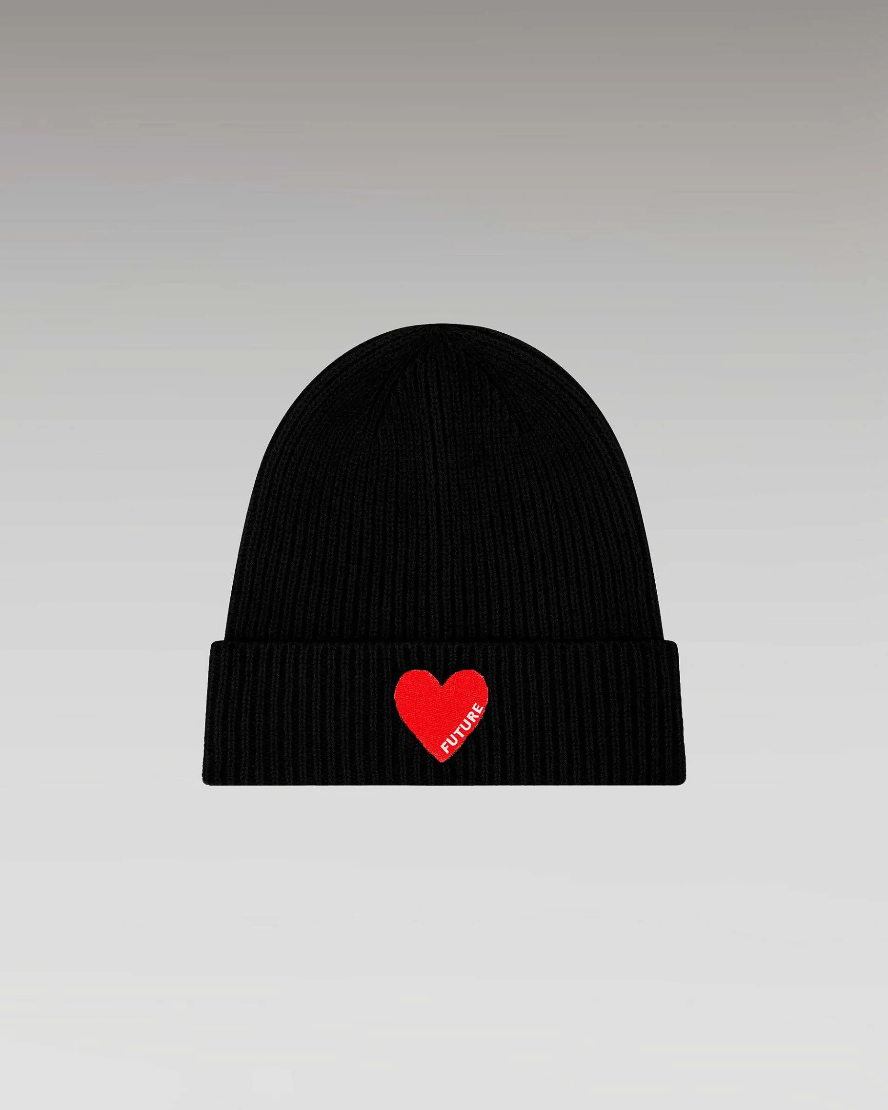 Hot FROM FUTURE Bonnet A Revers Coeur Noir