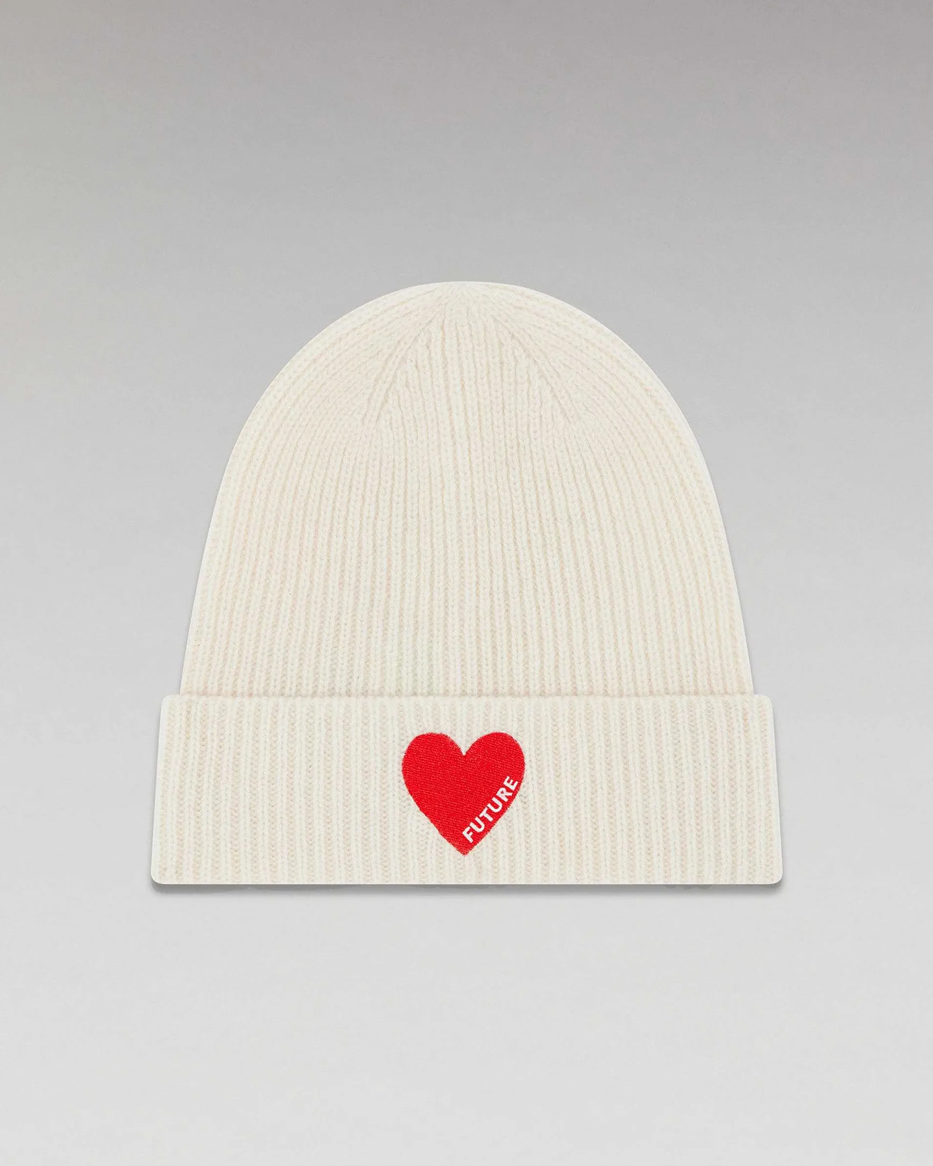 Sale FROM FUTURE Bonnet A Revers Coeur Ecru