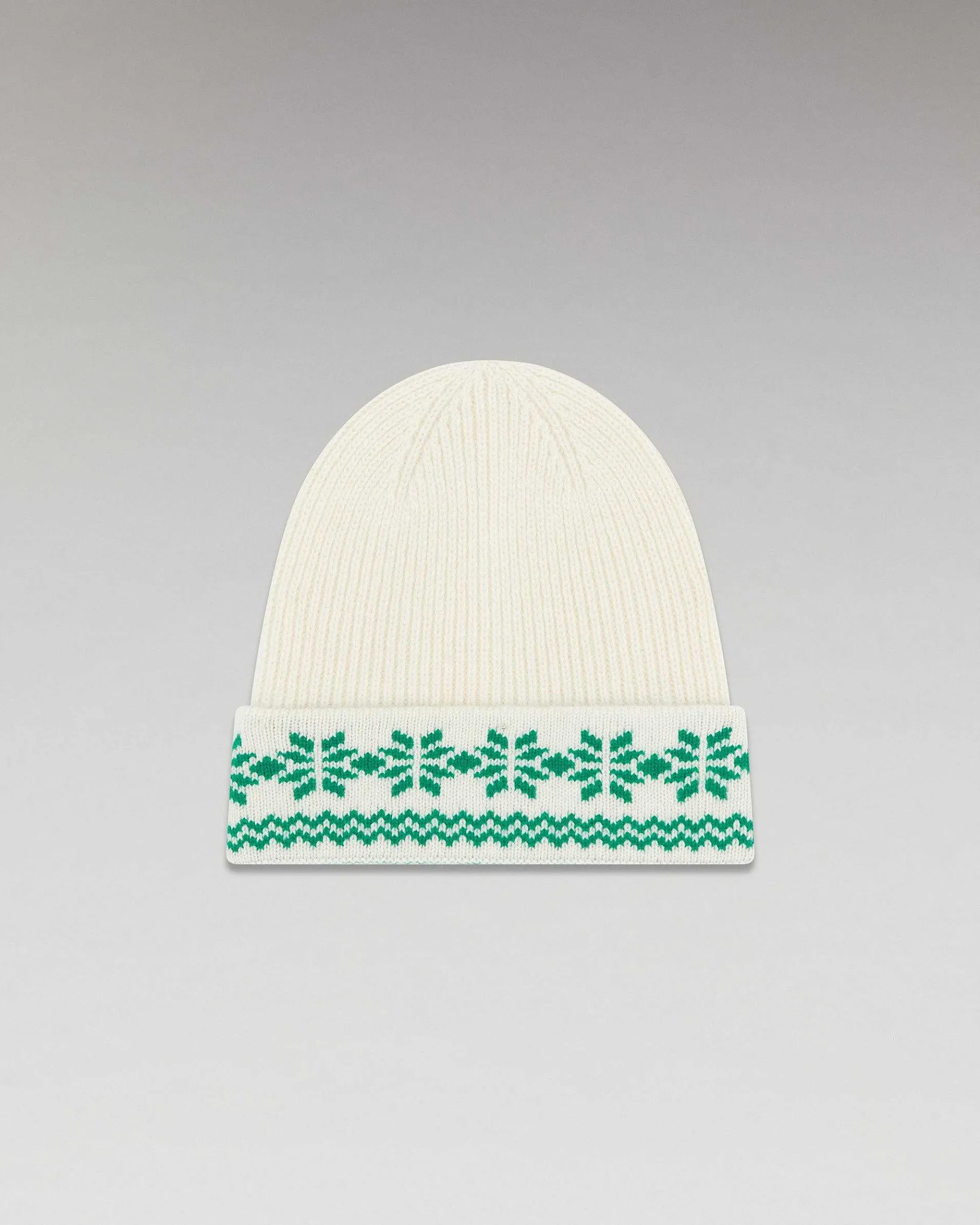 Discount FROM FUTURE Bonnet A Revers Norvegien Bicolore Winter Green