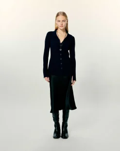 FROM FUTURE Cardigan Long Navy