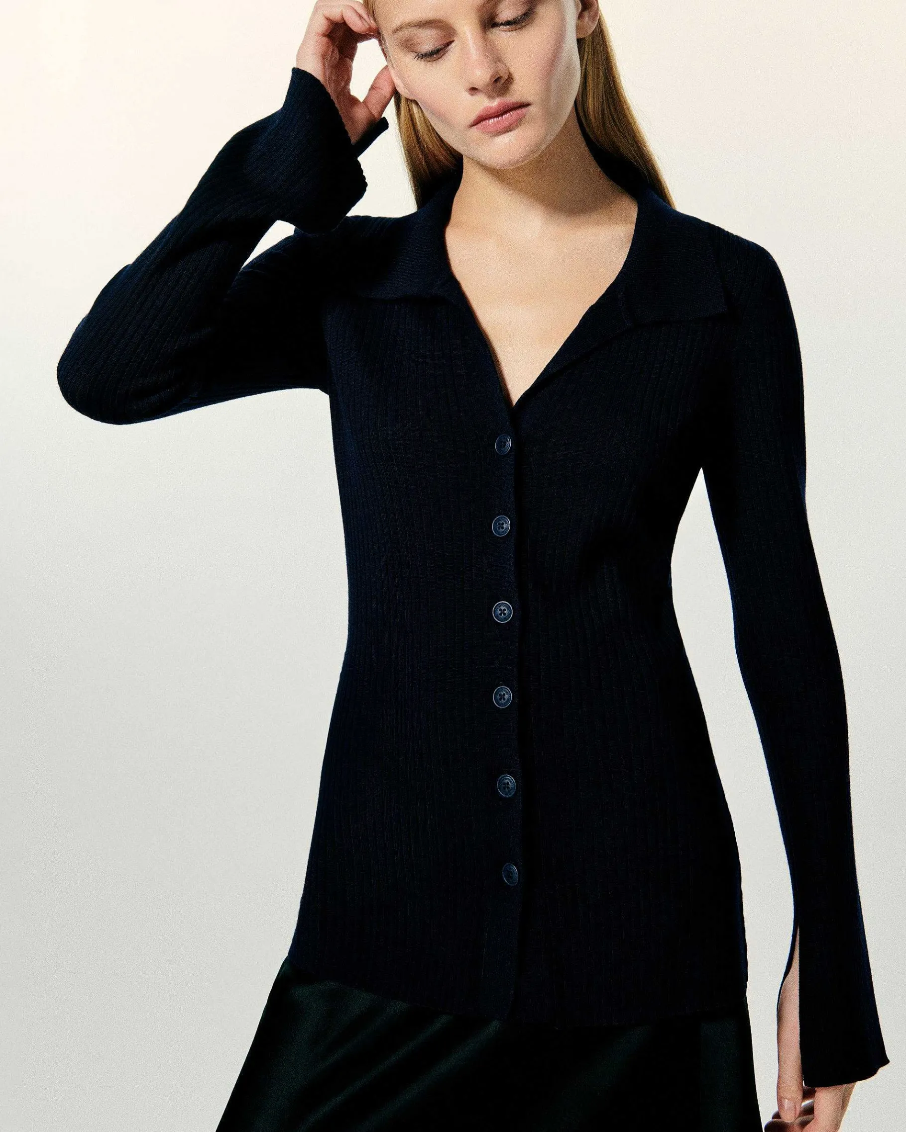 Best FROM FUTURE Cardigan Long Navy