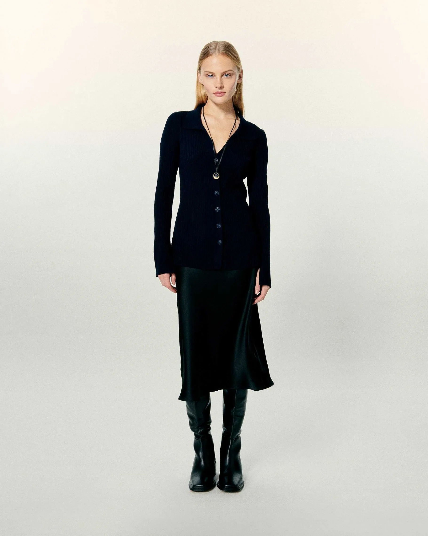 Best FROM FUTURE Cardigan Long Navy