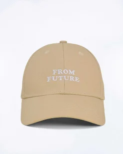 New FROM FUTURE Casquette A Visiere Courbee Tropical Taupe
