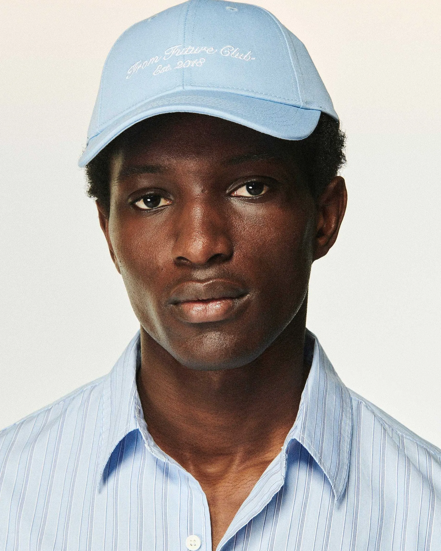 Clearance FROM FUTURE Casquette A Visiere Courbee Club Baby Blue