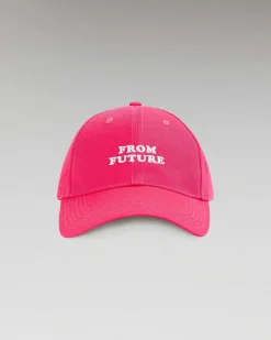 New FROM FUTURE Casquette A Visiere Courbee Logo Neon Pink
