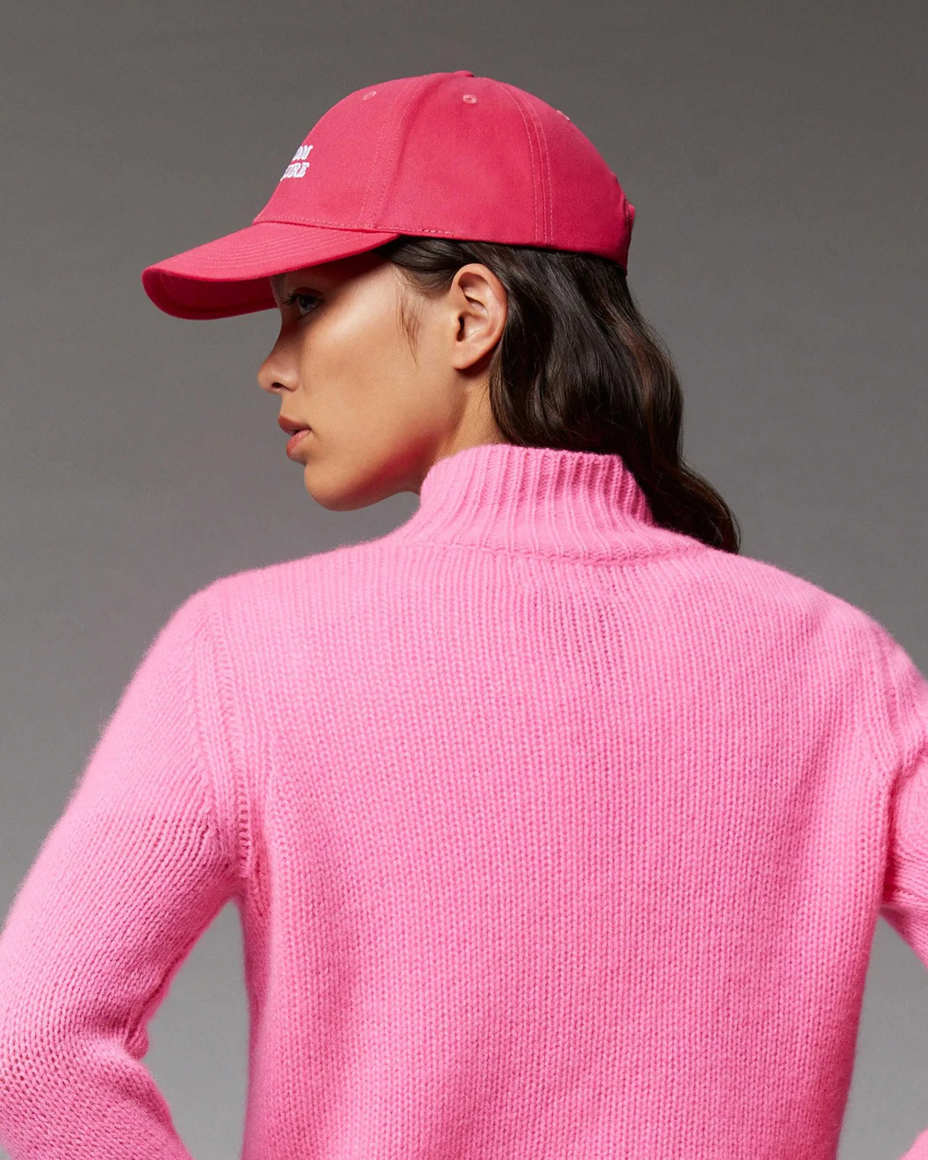 New FROM FUTURE Casquette A Visiere Courbee Logo Neon Pink