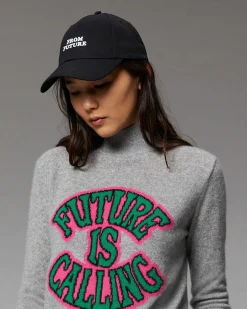 Online FROM FUTURE Casquette A Visiere Courbee Logo Noir