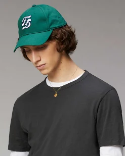New FROM FUTURE Casquette A Visiere Courbee Logo Double F Dark Green
