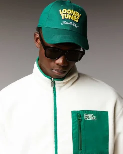 Hot FROM FUTURE Casquette A Visiere Courbee Looney Tunes Dark Green