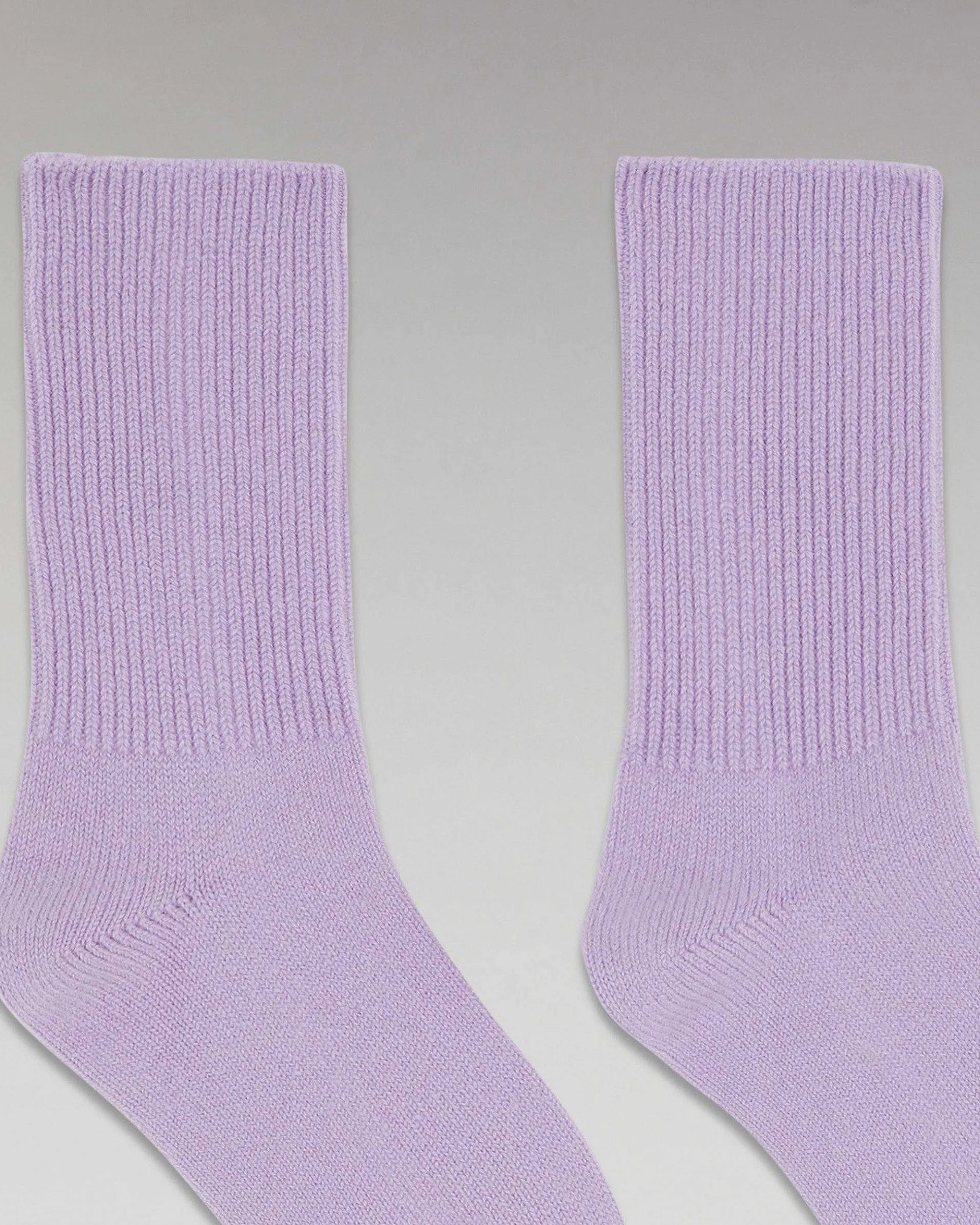 Outlet FROM FUTURE Chaussettes Mi-Hautes A Cotes Sweet Lilac