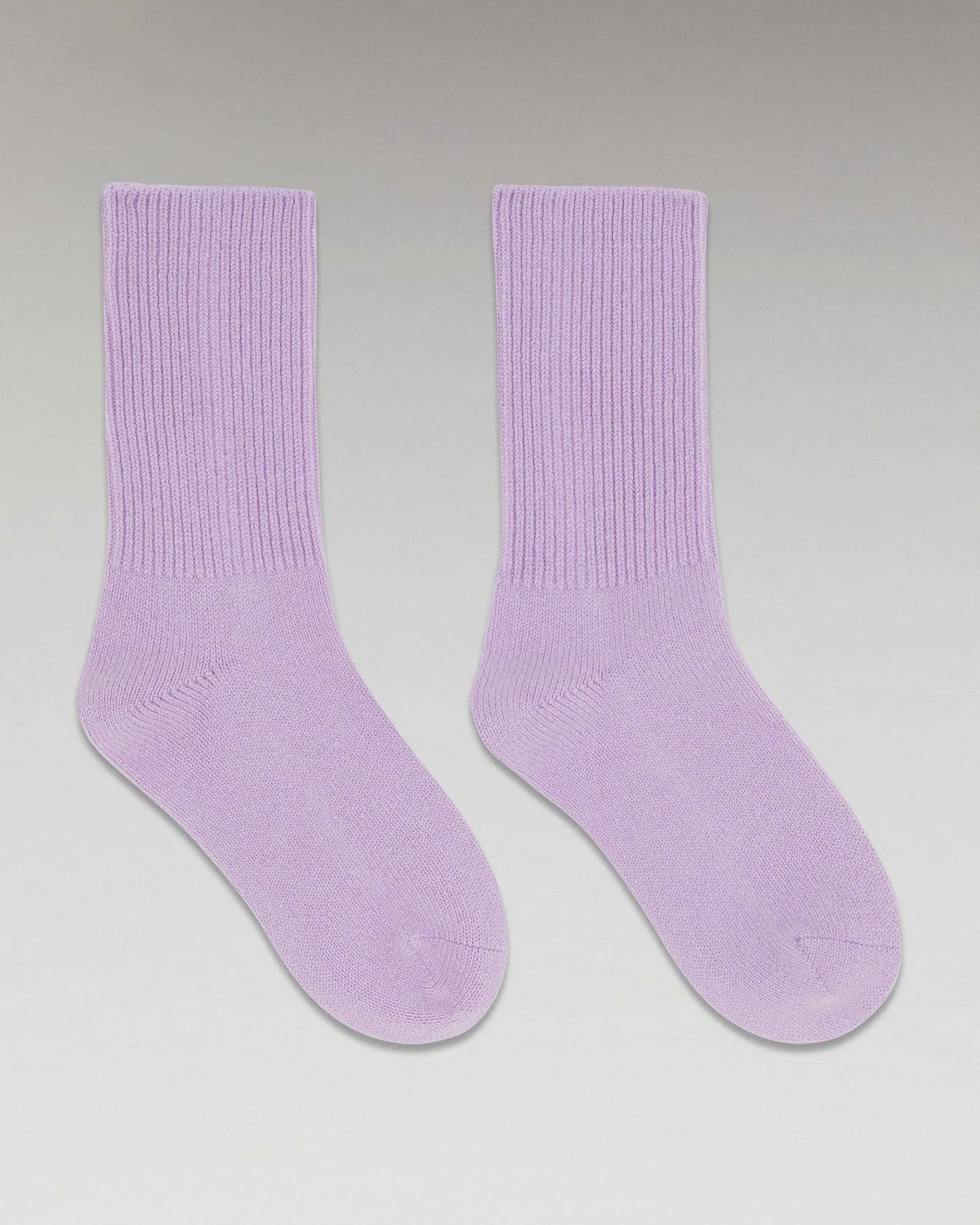 Outlet FROM FUTURE Chaussettes Mi-Hautes A Cotes Sweet Lilac