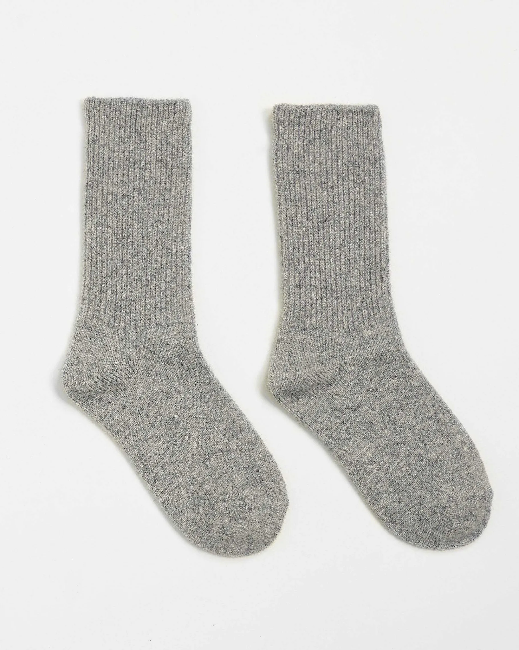 Hot FROM FUTURE Chaussettes Mi-Hautes A Cotes Gris Chine Fonce
