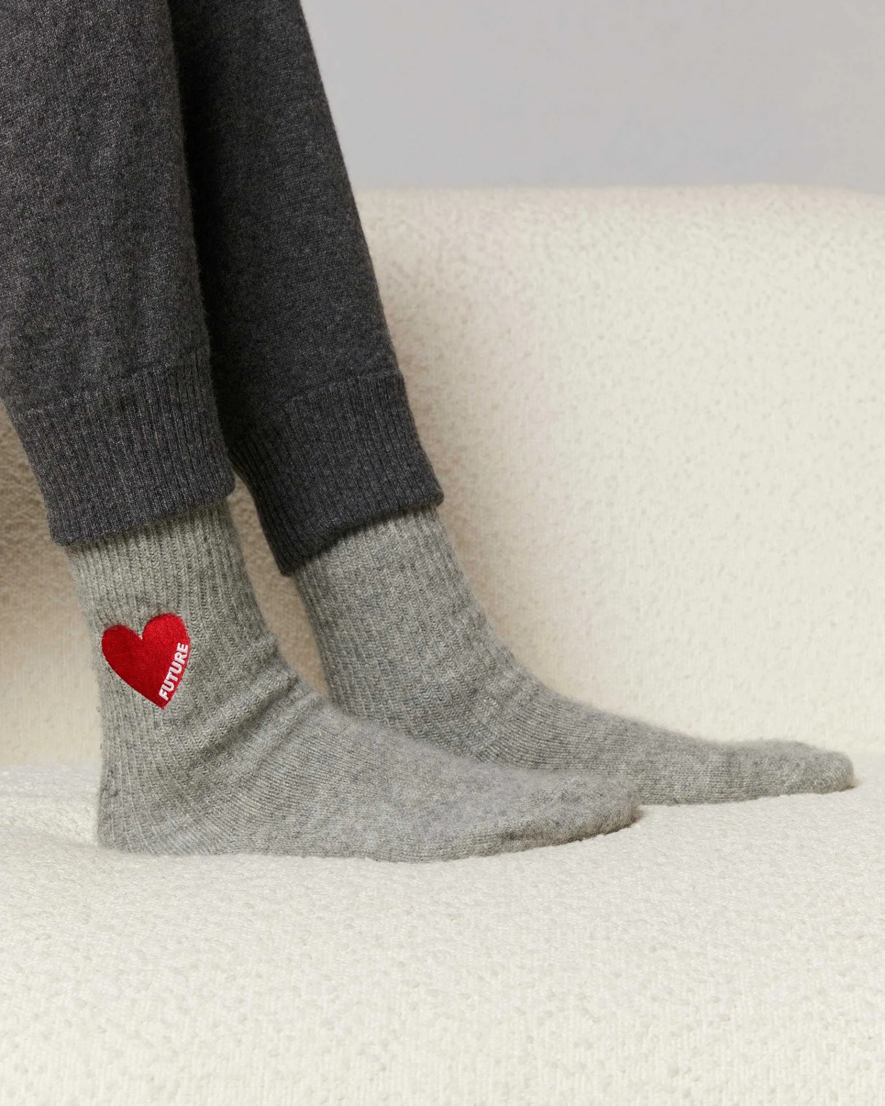 Clearance FROM FUTURE Chaussettes Mi-Hautes Coeur Sparkle Pink