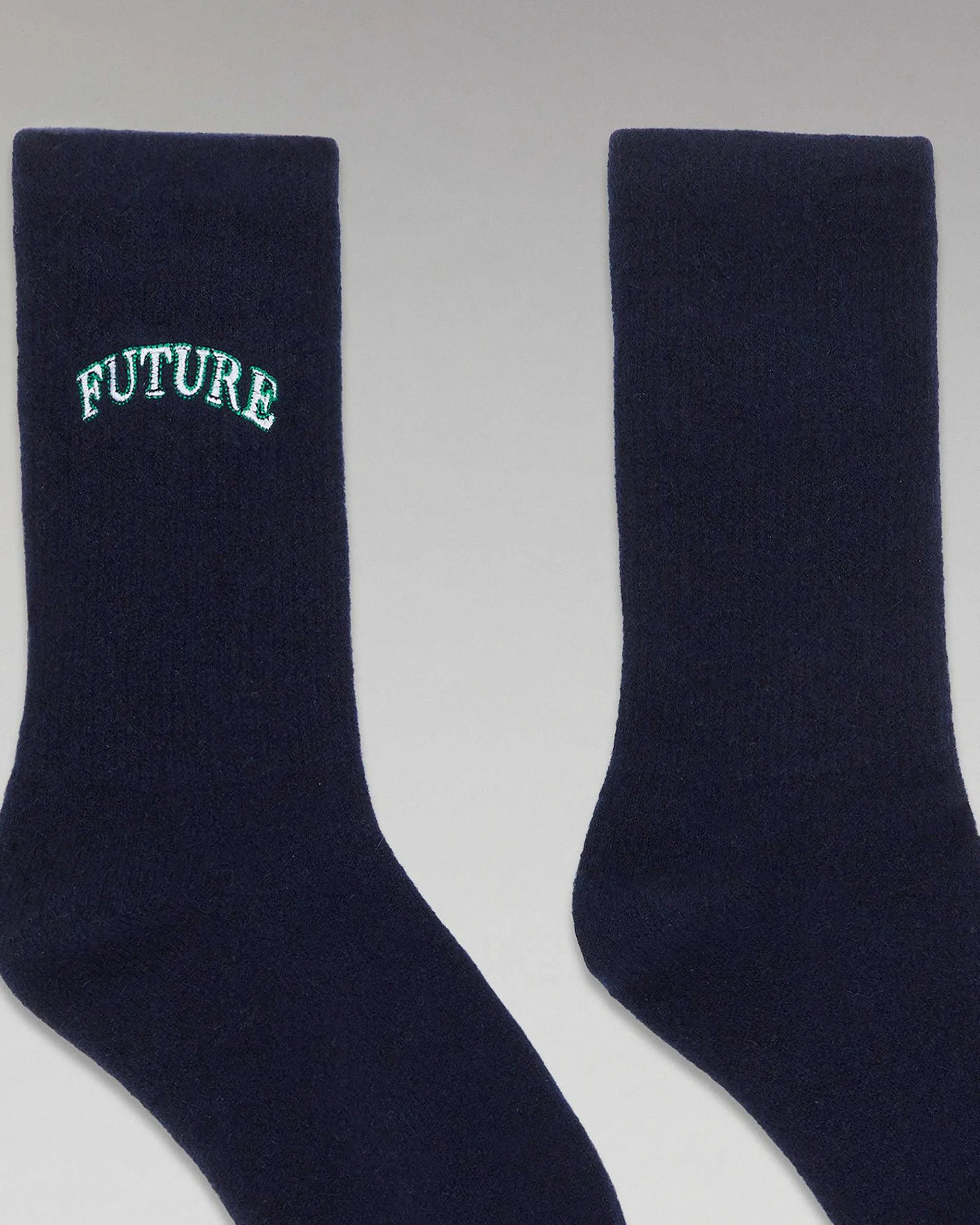 New FROM FUTURE Chaussettes Mi-Hautes College Navy