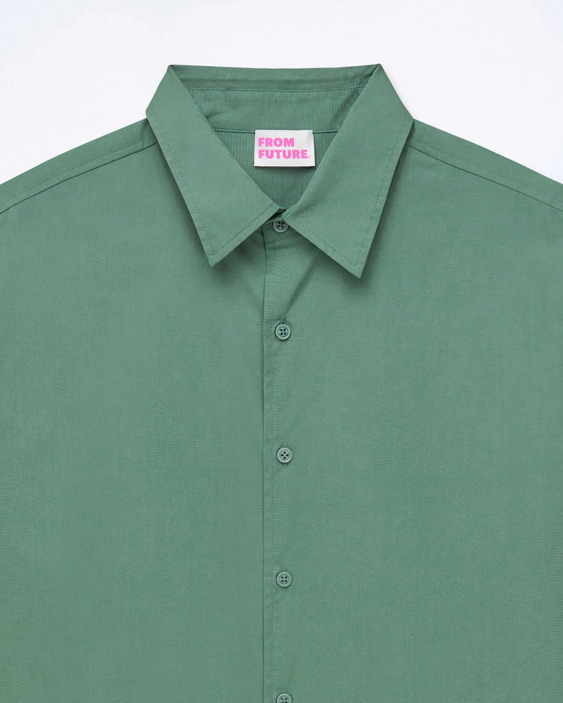 Clearance FROM FUTURE Chemise Manches Longues Washed Green