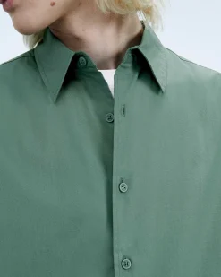 Clearance FROM FUTURE Chemise Manches Longues Washed Green