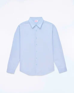 Discount FROM FUTURE Chemise Manches Longues Bleu Ciel