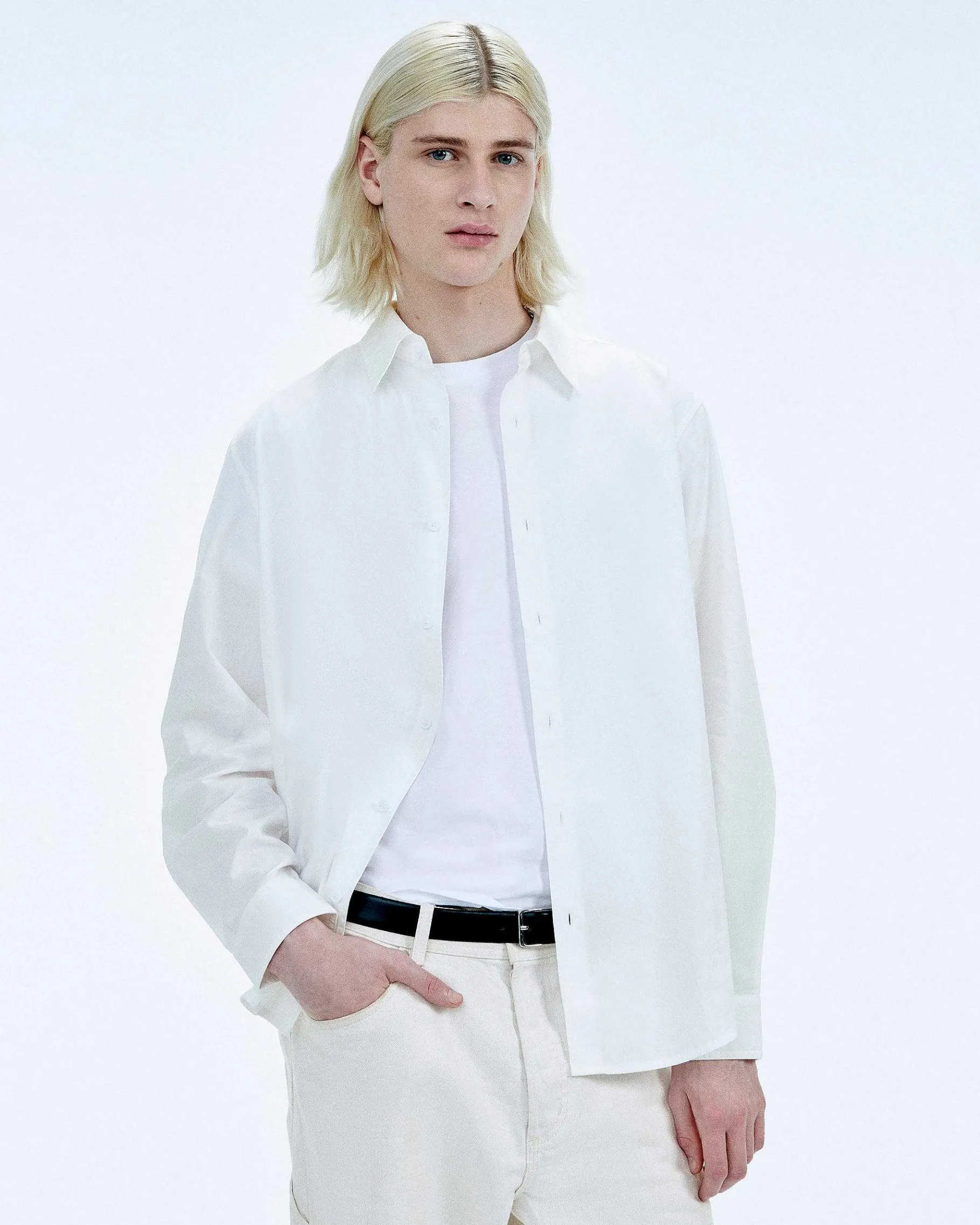 Best FROM FUTURE Chemise Manches Longues Blanc