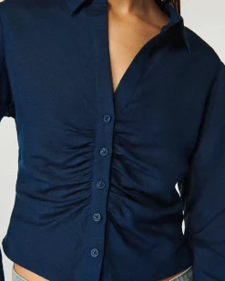 Outlet FROM FUTURE Chemise Manches Longues Navy