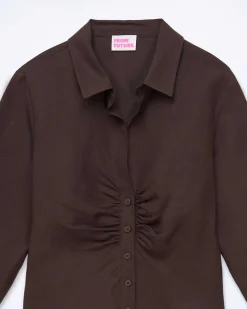 Best FROM FUTURE Chemise Manches Longues Chocolat