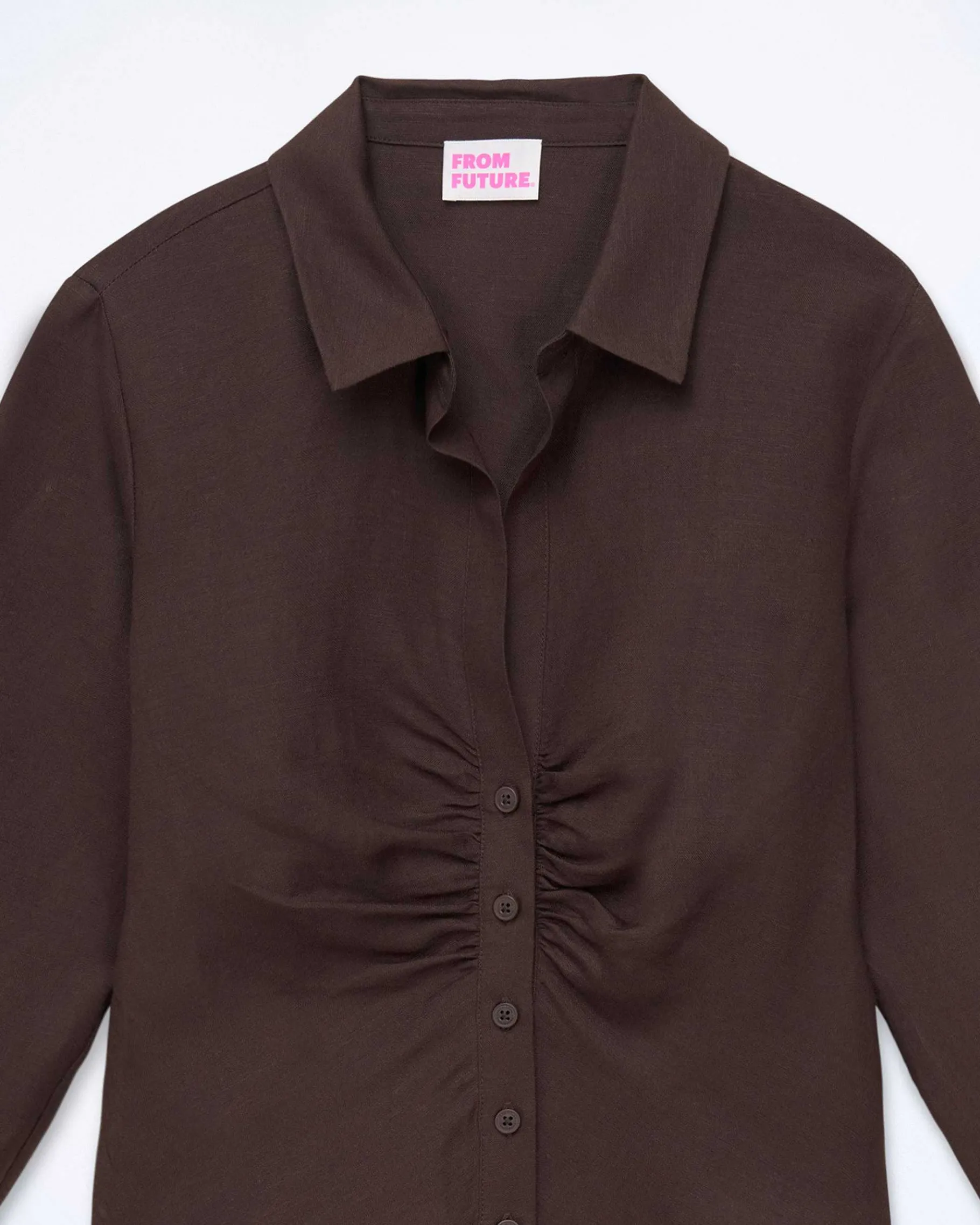 Best FROM FUTURE Chemise Manches Longues Chocolat