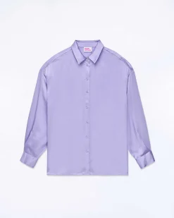 Sale FROM FUTURE Chemise Manches Longues Lilas