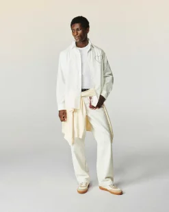 Clearance FROM FUTURE Chemise Manches Longues Popeline Blanc