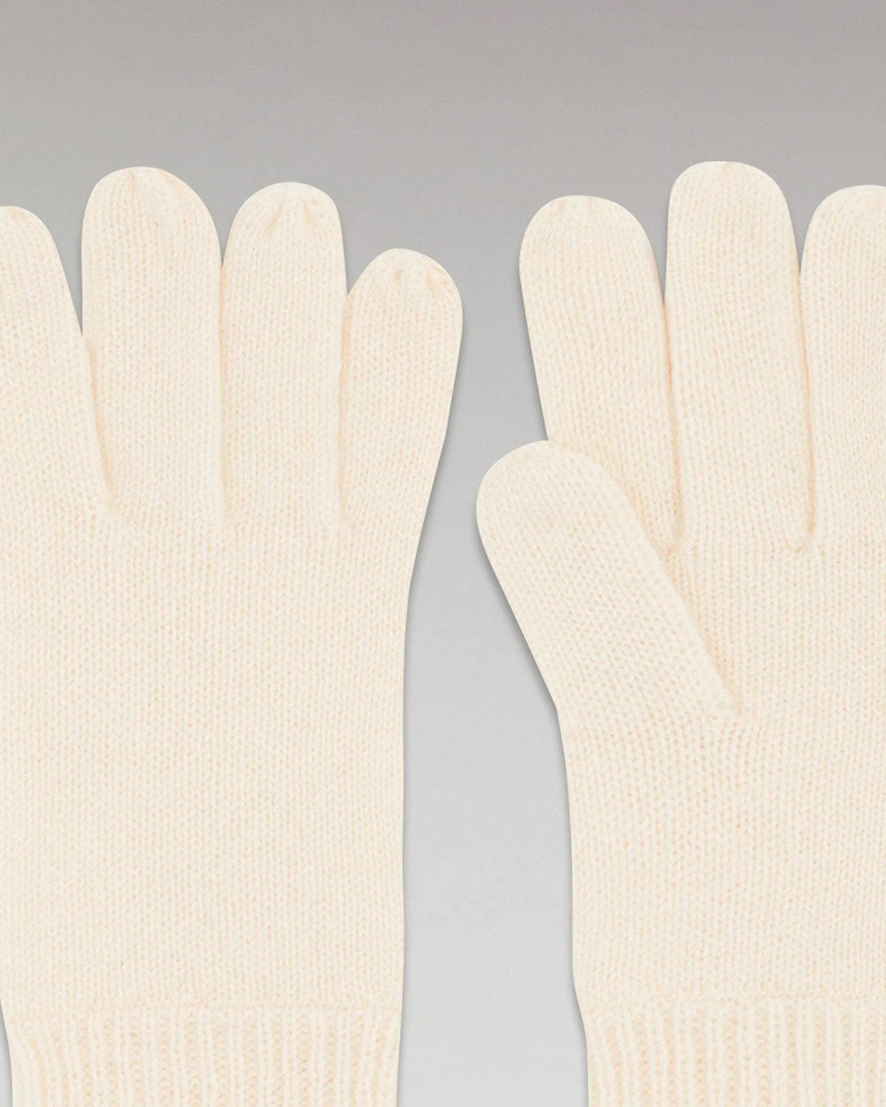 Best FROM FUTURE Gants Regular Basique Ecru