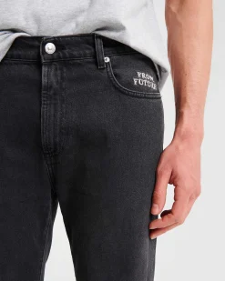Hot FROM FUTURE Jacob Jean Slim Fit Washed Black