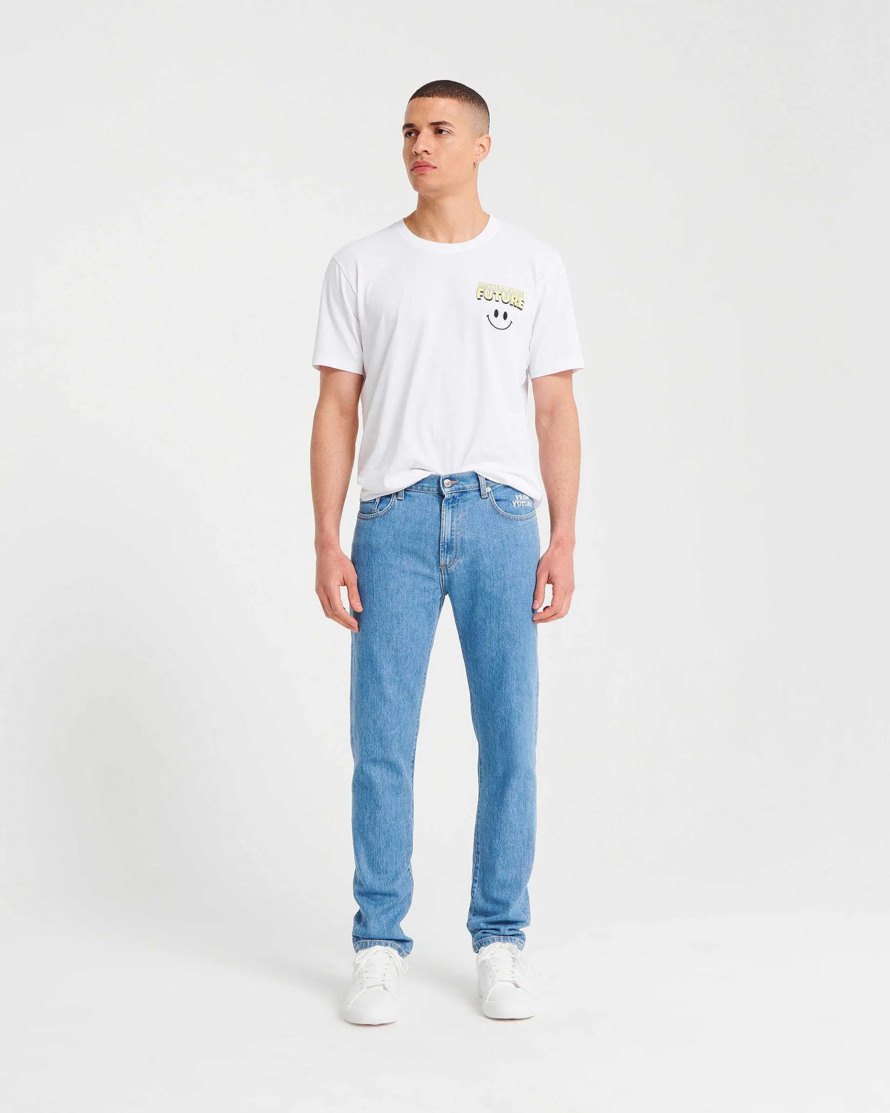 Hot FROM FUTURE Jacob Jean Slim Fit Bleu Clair
