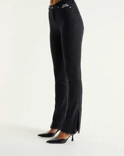 Sale FROM FUTURE Joe Jean Bootcut Fente Noir