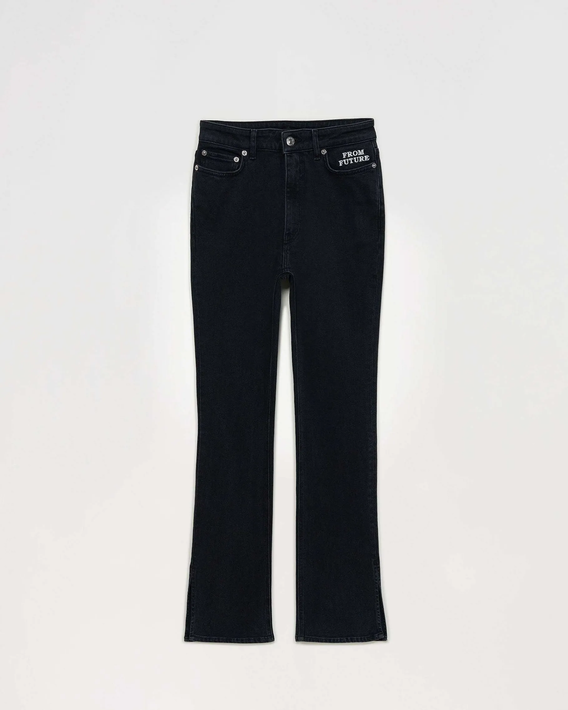 Sale FROM FUTURE Joe Jean Bootcut Fente Noir