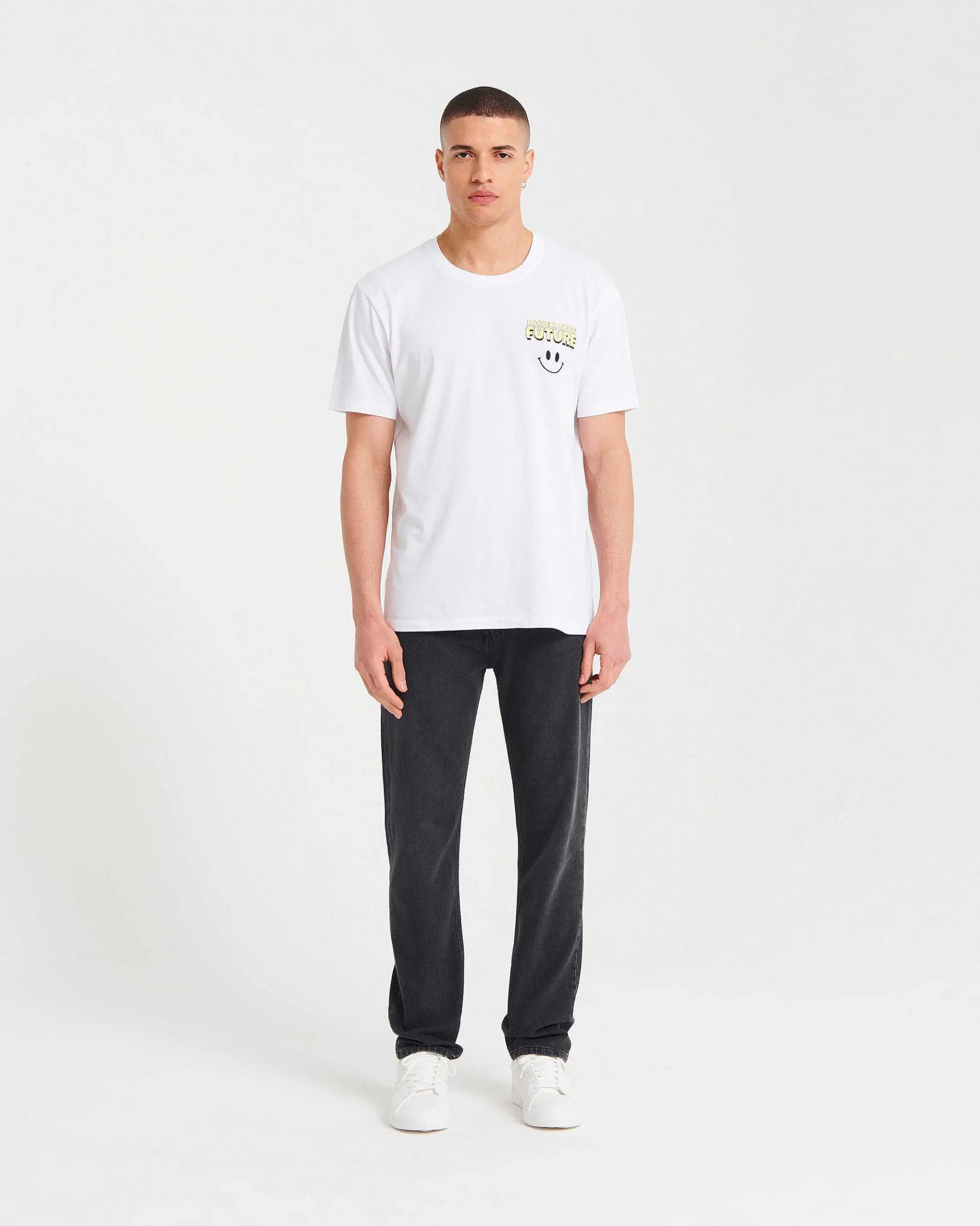 Online FROM FUTURE Joey Jean Coupe Droite Washed Black