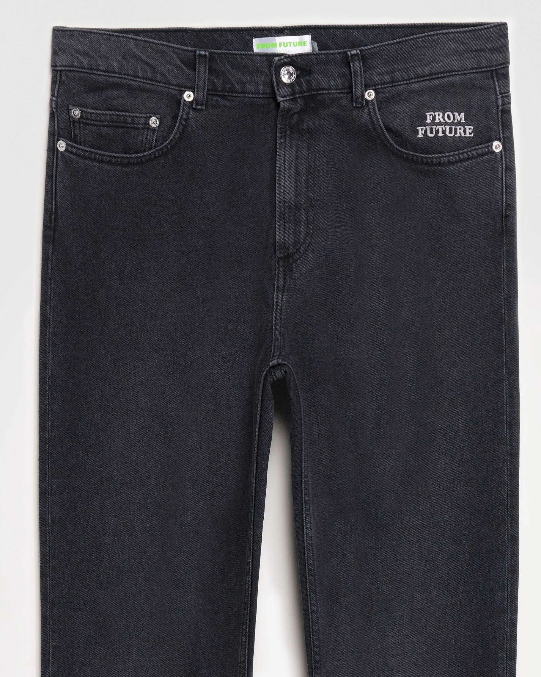 Online FROM FUTURE Joey Jean Coupe Droite Washed Black